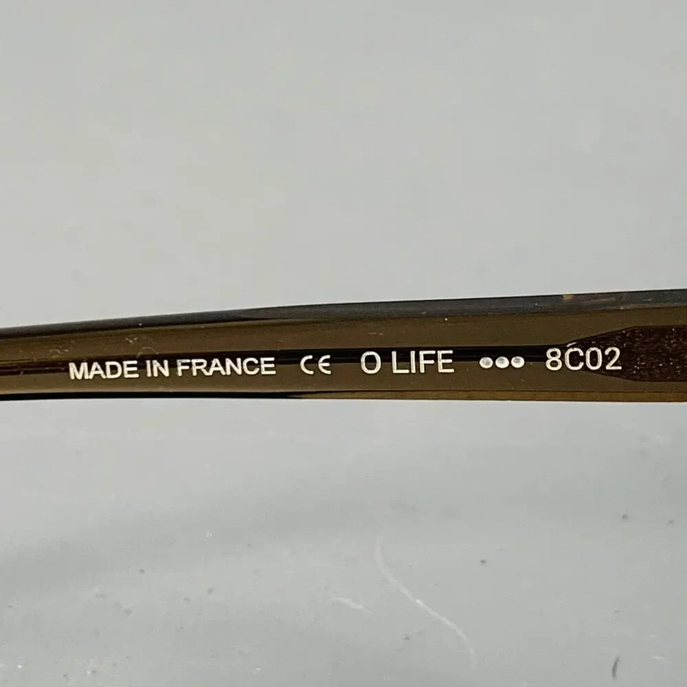 ANNE & VALENTIN O Life Brown Clear Two Tone Acetate Frames Eyewear